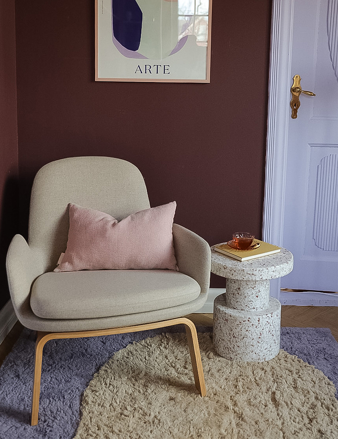 Daisy Housse de Coussin décorative, 30 x 50 cm, camel