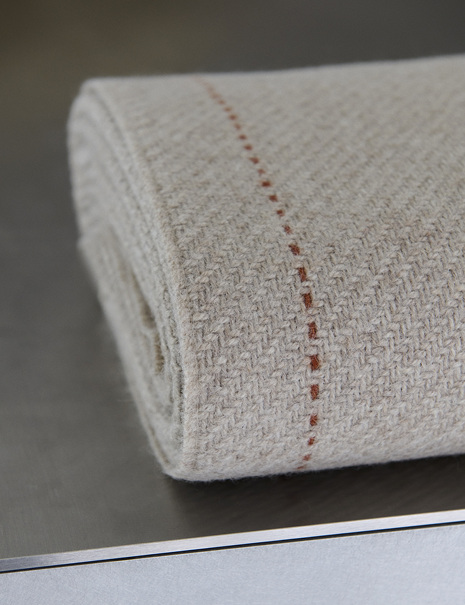 Écru Highland Plaid 130 x 200 cm