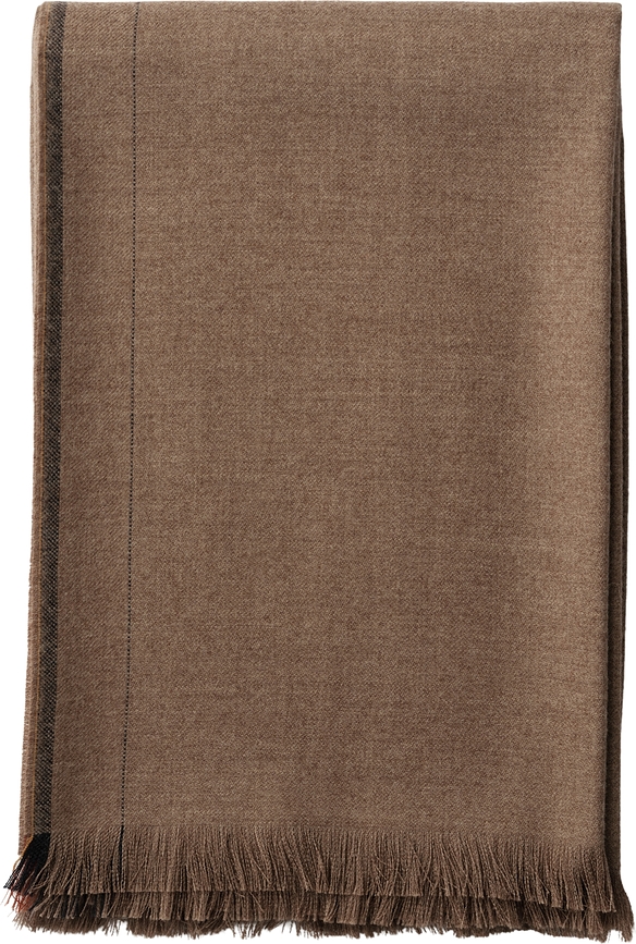 Écru Plaid 130 x 207 cm, blanc