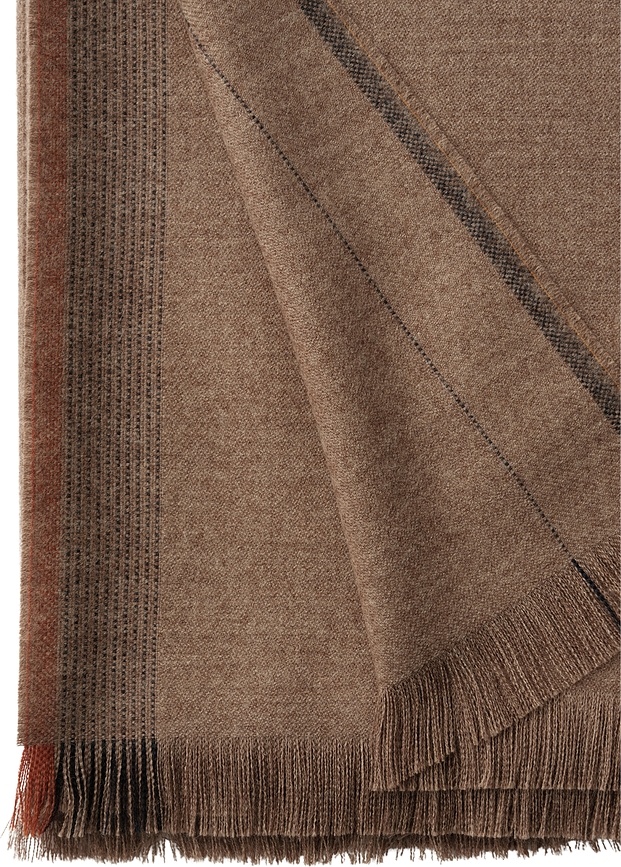 Écru Plaid 130 x 207 cm, blanc