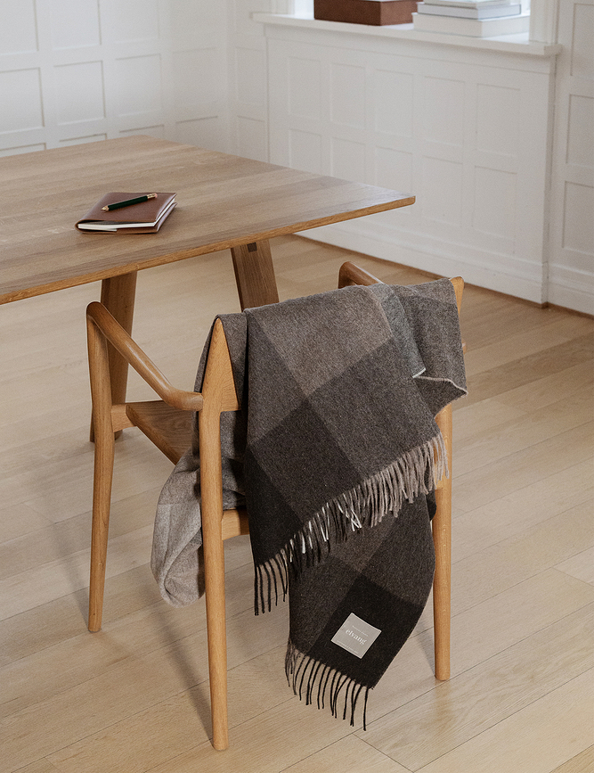 Inca Stones Plaid 130 x 200 cm, gris