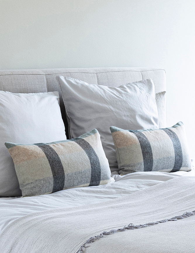 Intersection Housse de Coussin 30 x 50 cm, gris-beige