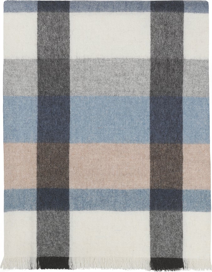 Intersection Plaid 130 x 190 cm, gris-bleu