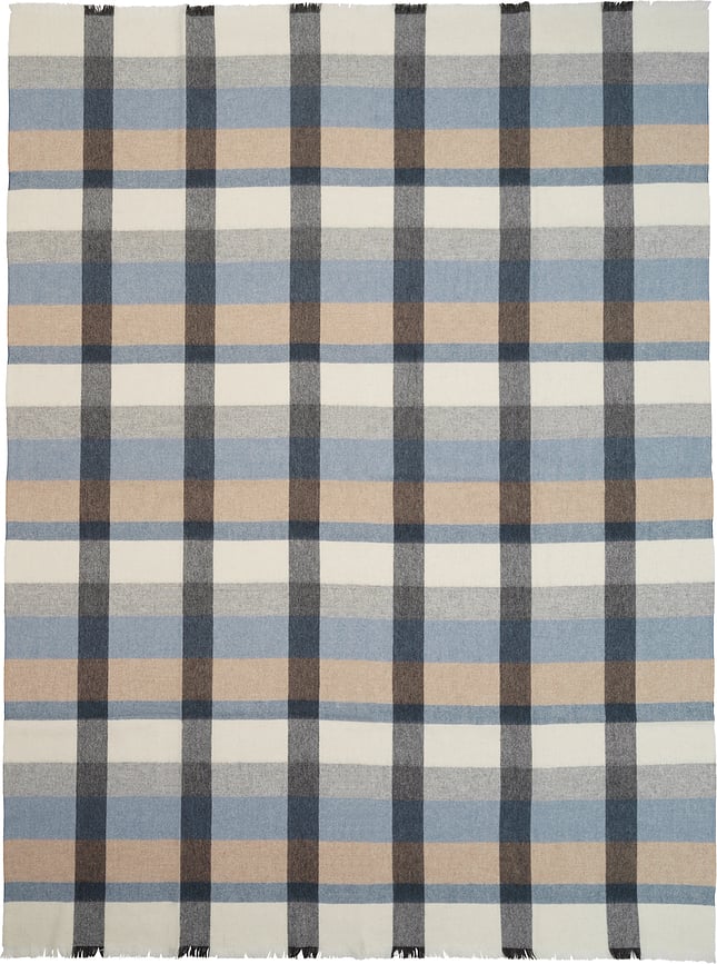 Intersection Plaid 130 x 190 cm, gris-bleu
