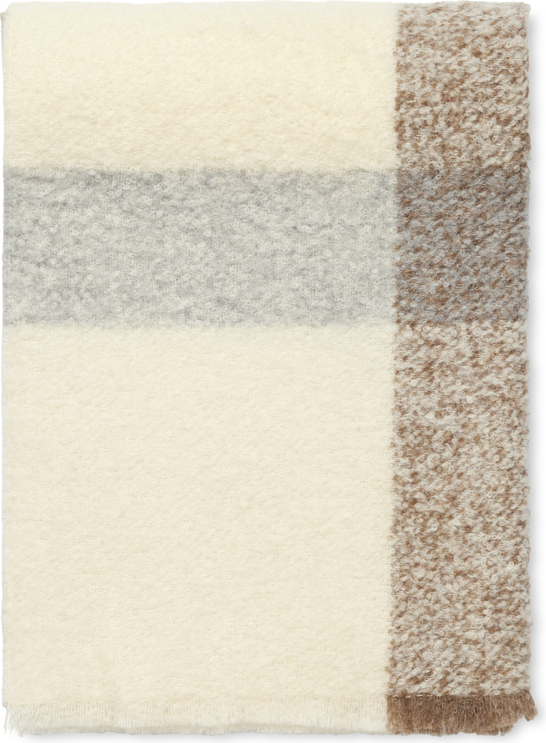 Lava Decke 130 x 190 cm, beige-grau