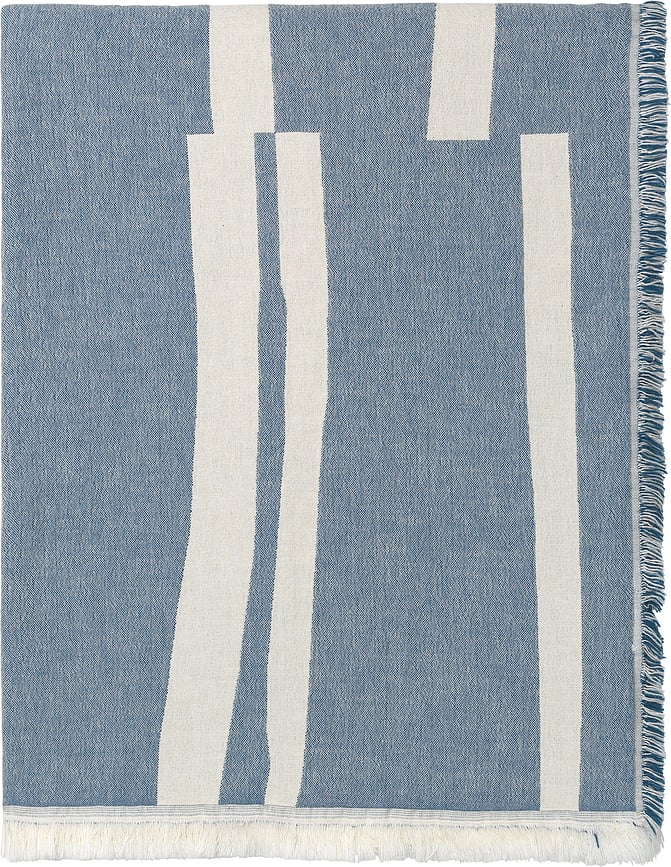 Lyme Grass Plaid 130 x 180 cm, bleu