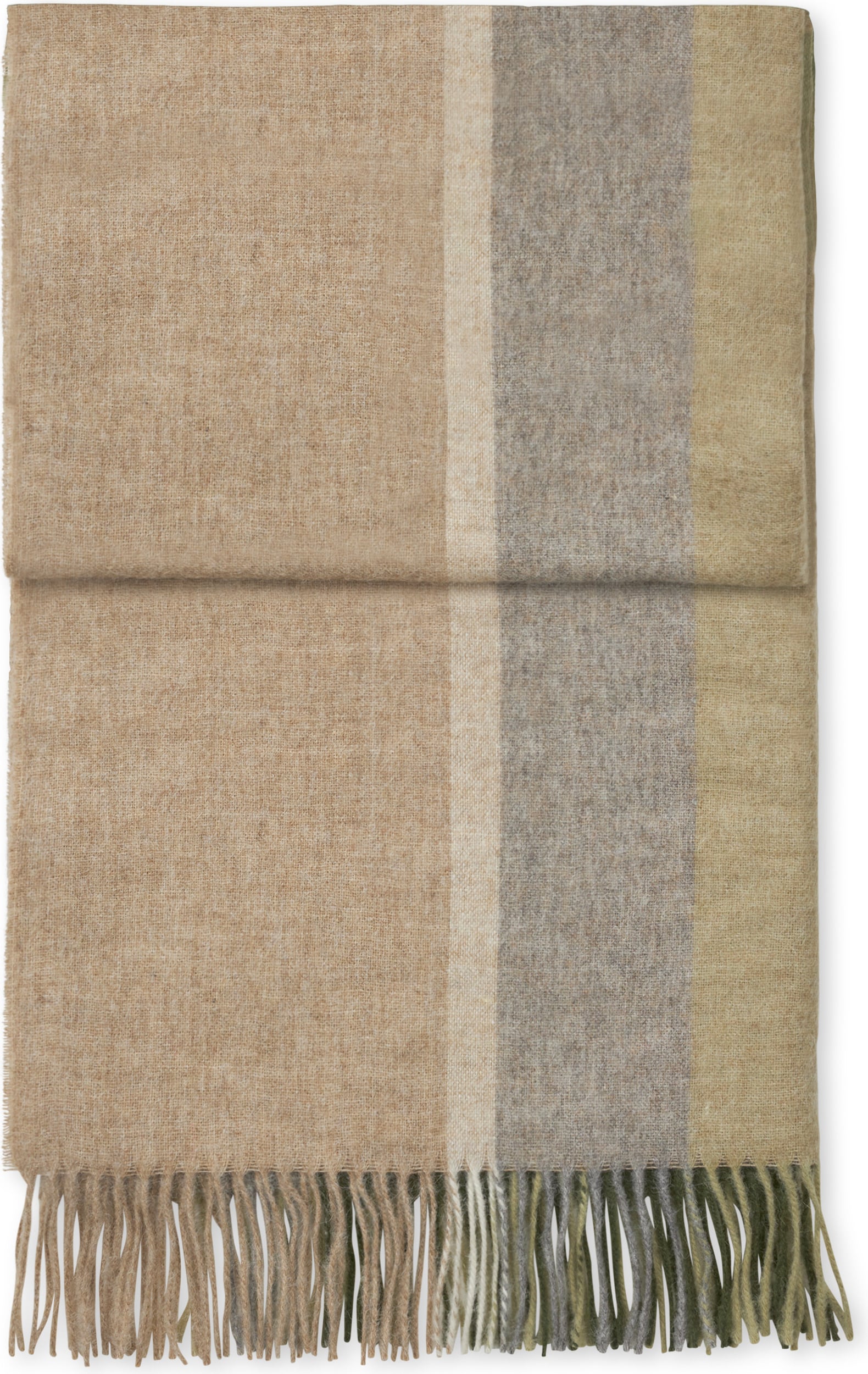 Manhattan Decke 130 x 200 cm, beige-grün