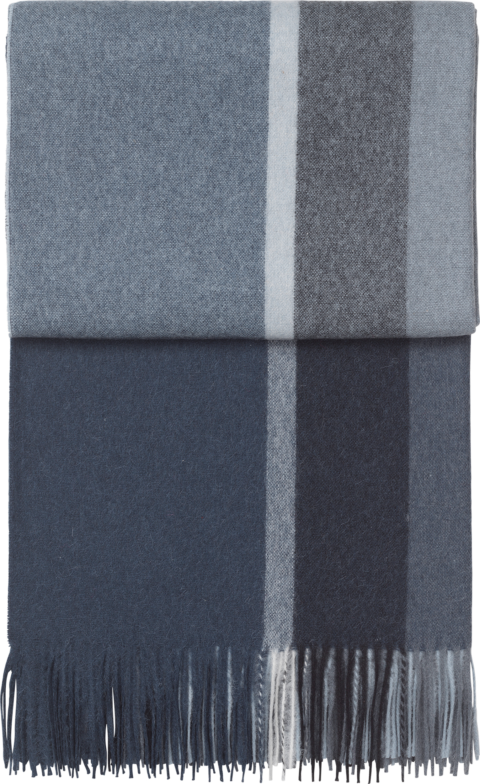 Manhattan Decke 130 x 200 cm, blau-grau