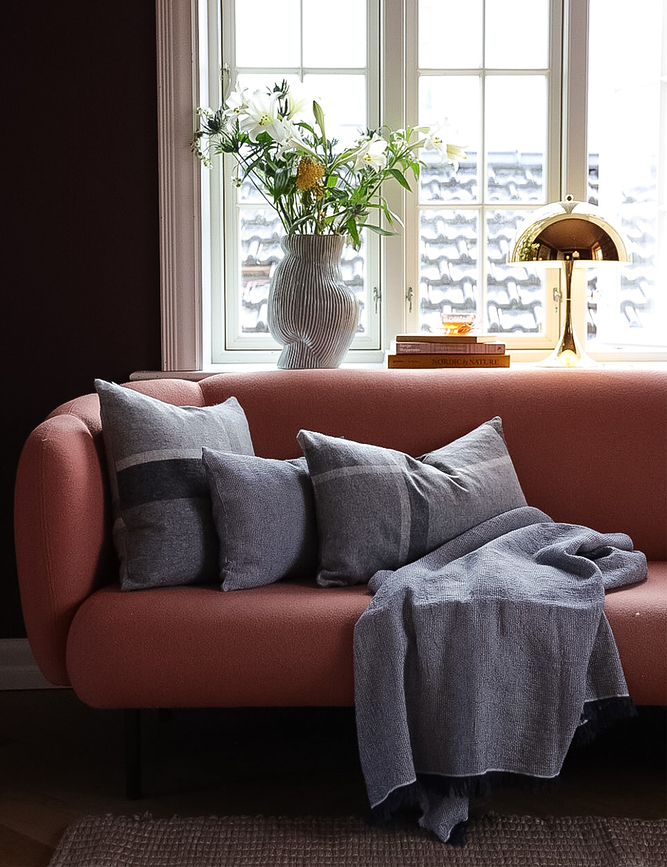 Manhattan Housse de Coussin 50 x 50 cm, gris-beige