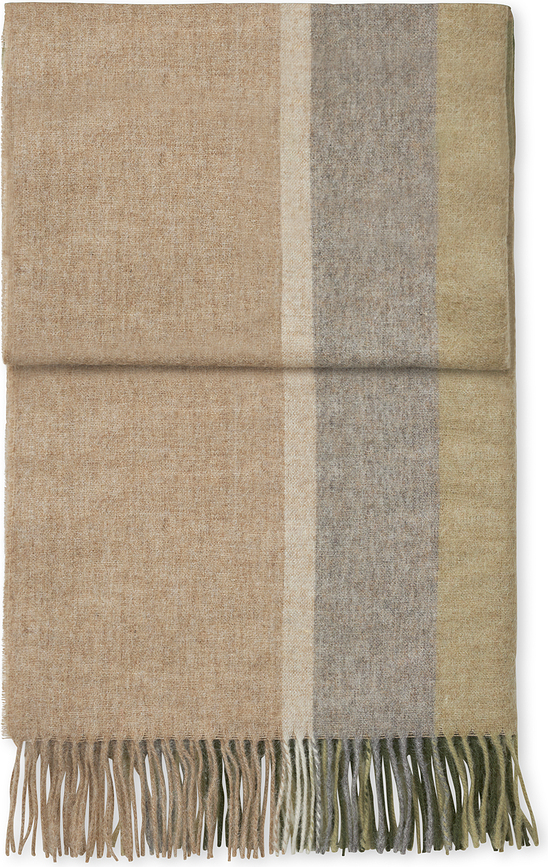 Manhattan Plaid 130 x 200 cm, beige et vert