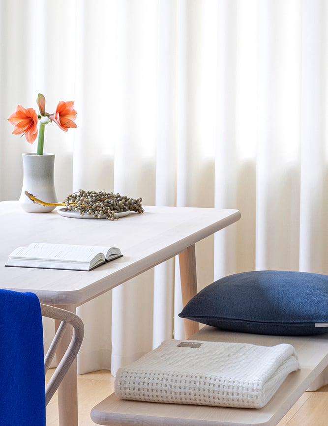 Manta Basket, 130 x 200 cm, blanco roto