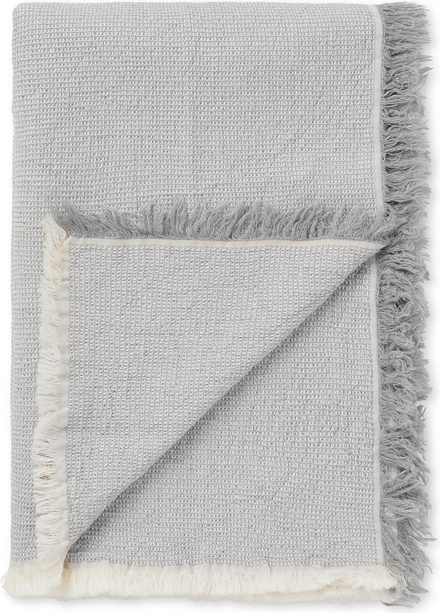 Manta Daisy, 130 x 180 cm, gris claro