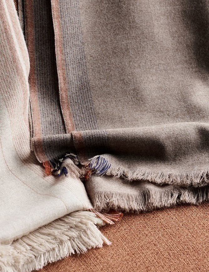 Manta Écru, 130 x 207 cm, blanco