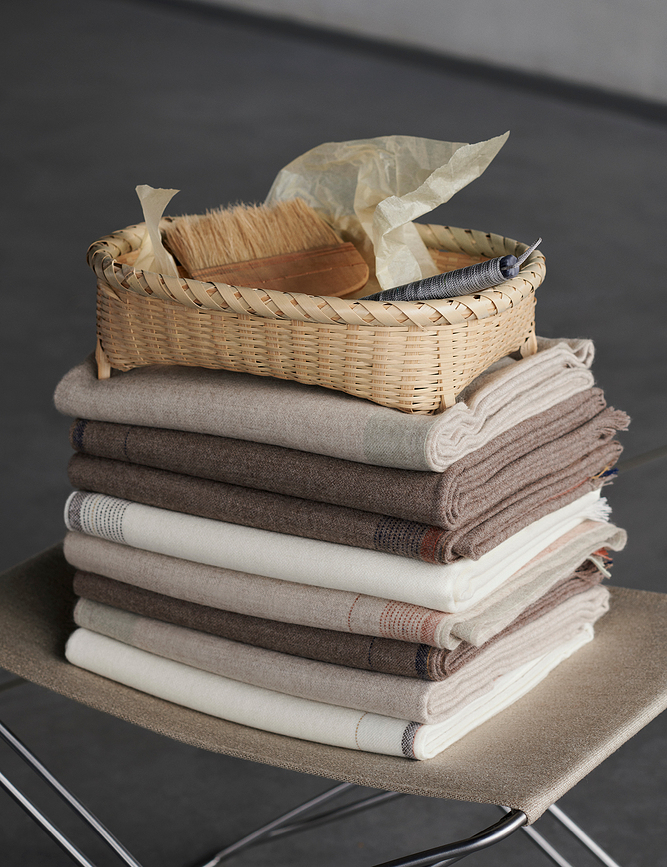 Manta Écru, 130 x 207 cm, blanco