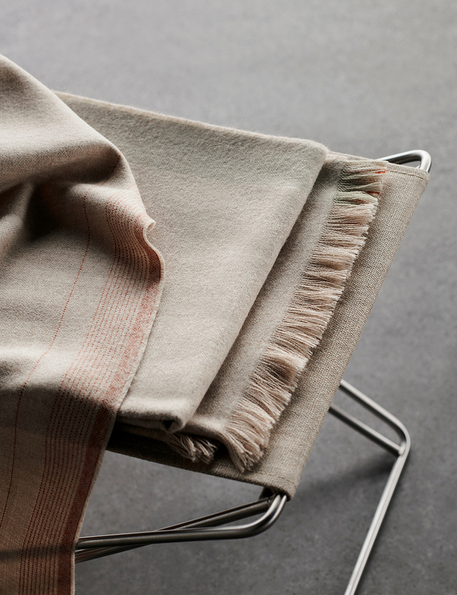 Manta Écru, 130 x 207 cm, blanco