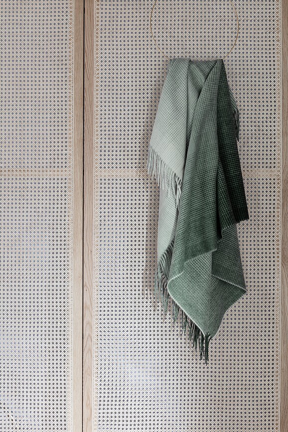 Manta Horizon, 130 x 200 cm, verde botella