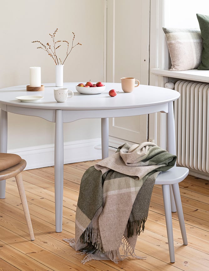 Manta Manhattan, 130 x 200 cm, gris y beige