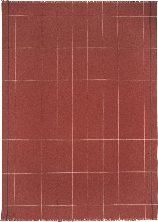 Manta Square, 130 x 190 cm, rojo claro