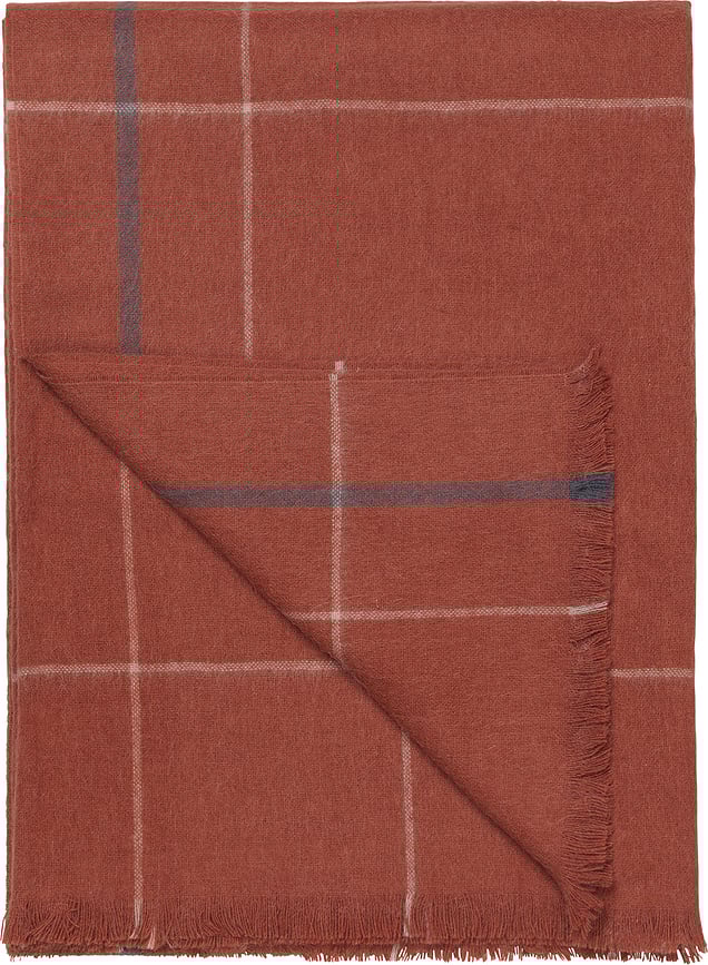 Manta Square, 130 x 190 cm, rojo claro