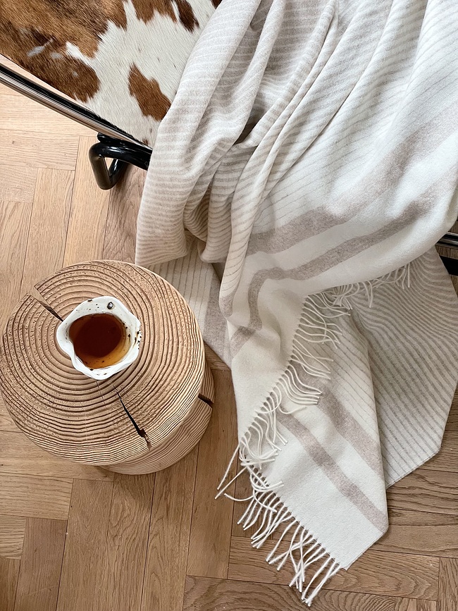 River Plaid 130 x 200 cm, gris