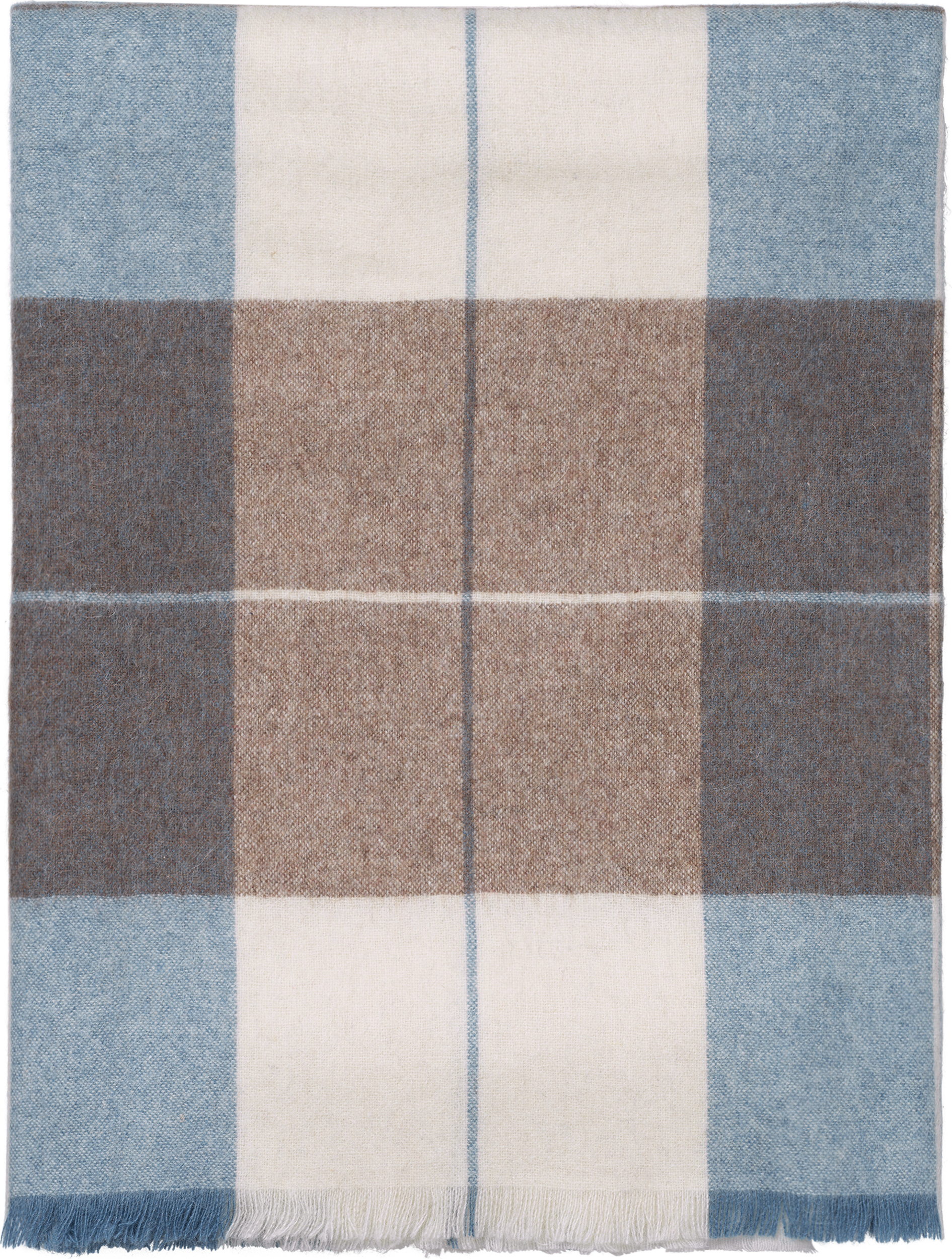 Scotch Decke 130 x 190 cm, blau-braun