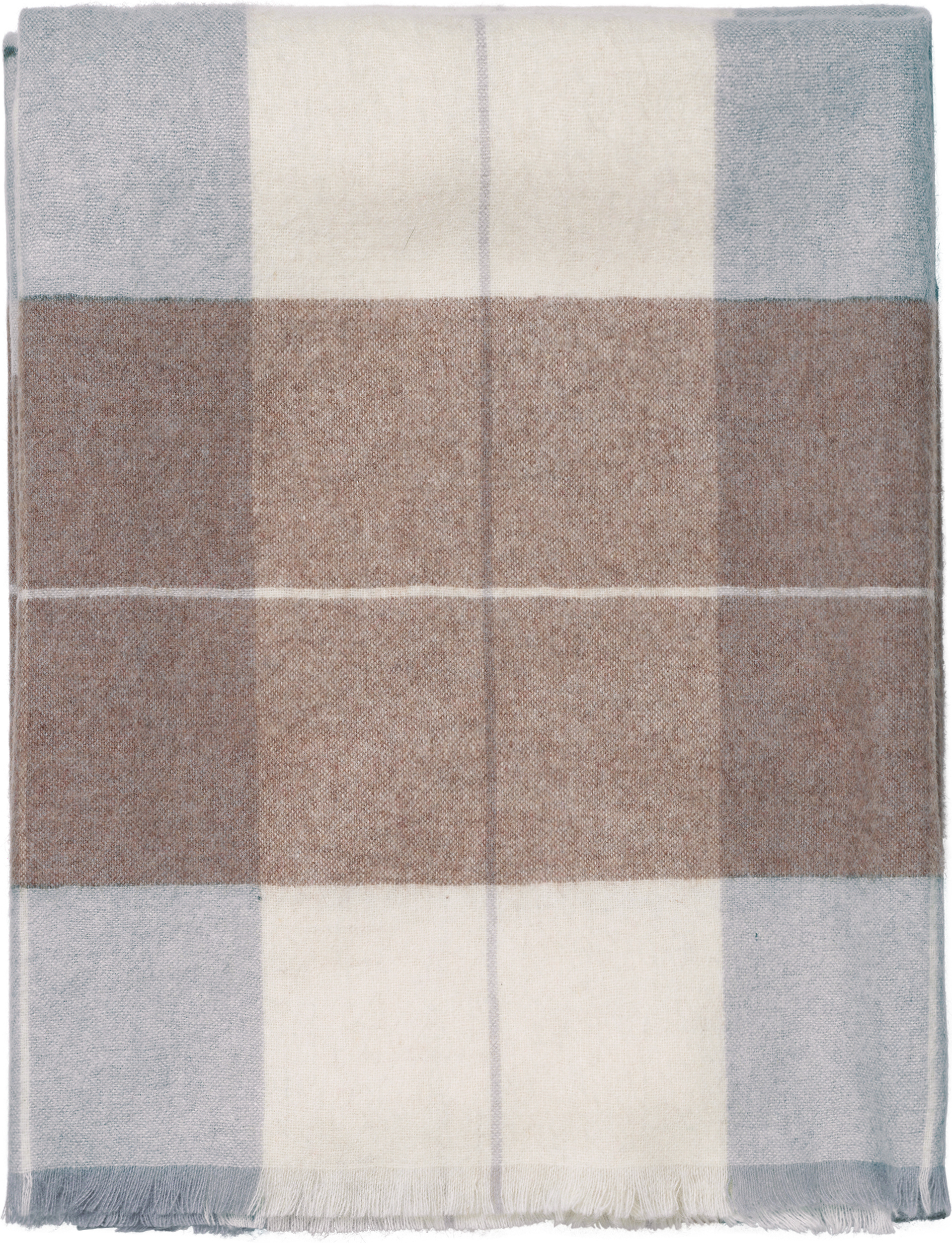 Scotch Decke 130 x 190 cm, grau-braun