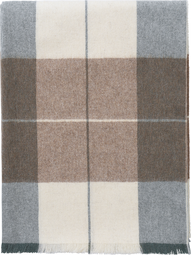 Scotch Plaid, 130 x 190 cm, vert et marron