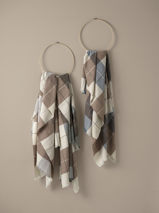 Scotch Plaid 130 x 190 cm, gris-marron