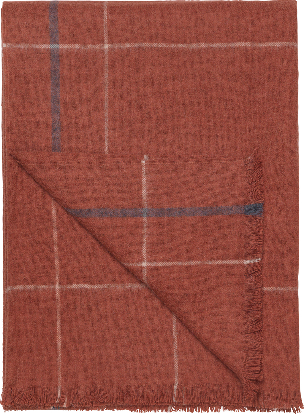 Square Decke 130 x 190 cm, hellrot