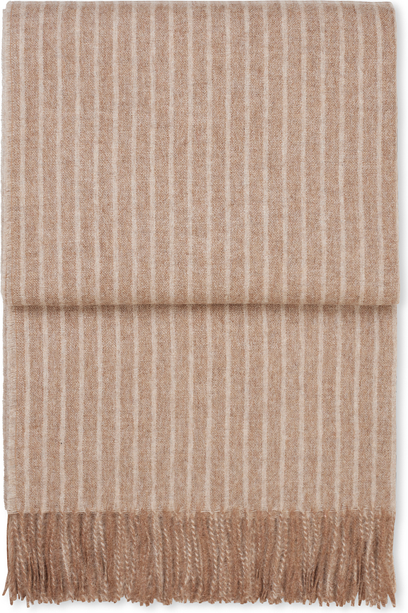 Stripes Odeja, 130 x 200 cm, kamel
