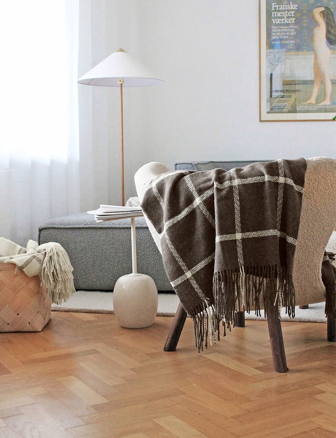 Tartan Deka 130 x 190 cm slonovača