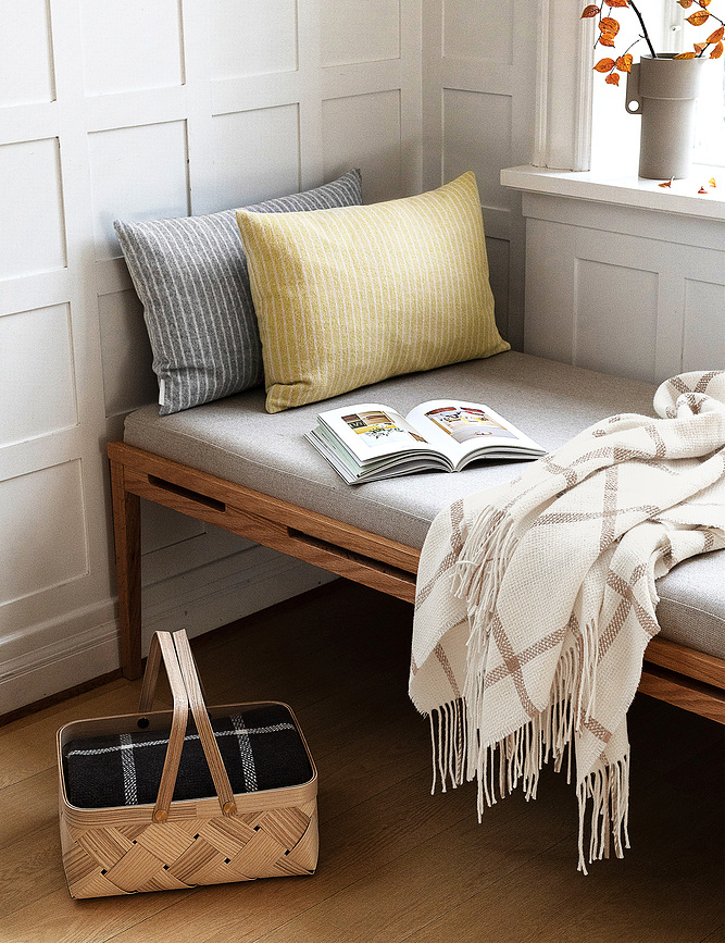 Tartan Odeja, 130 x 190 cm, barva slonovine