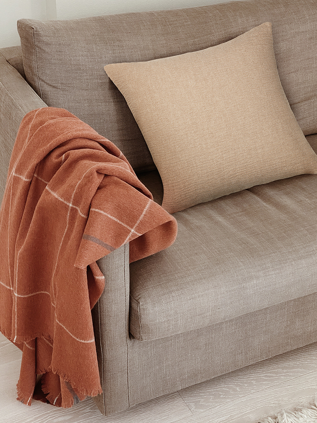 Thyme Okrasna prevleka za blazino, 50 x 50 cm, modra