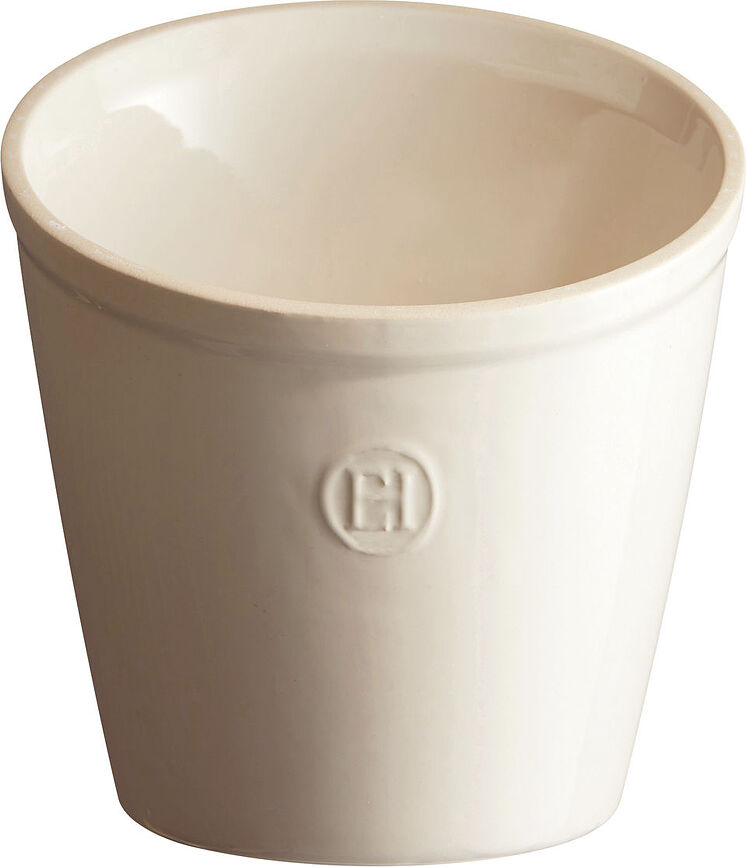 Bote para utensilios de cocina Emile Henry, color crema