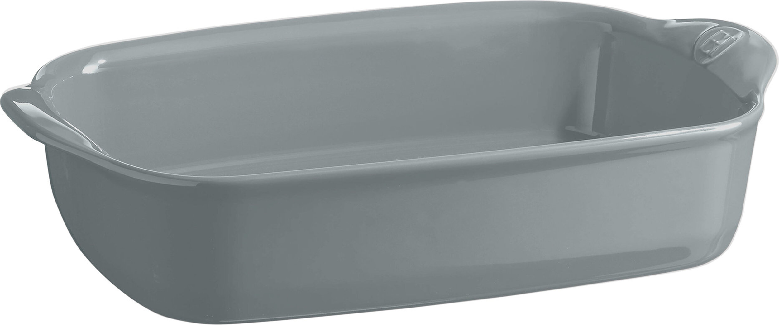 Emile Henry Auflaufform 19 x 30 cm, grau