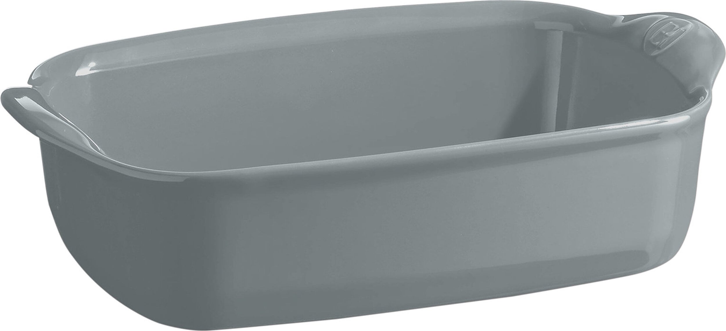 Emile Henry Auflaufform 23,5 x 36,5 cm, grau