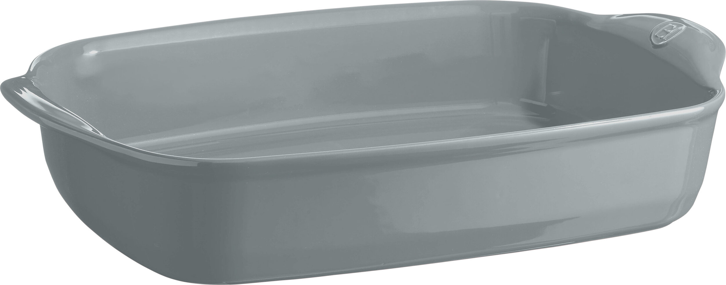 Emile Henry Auflaufform 28 x 42,5 cm, grau