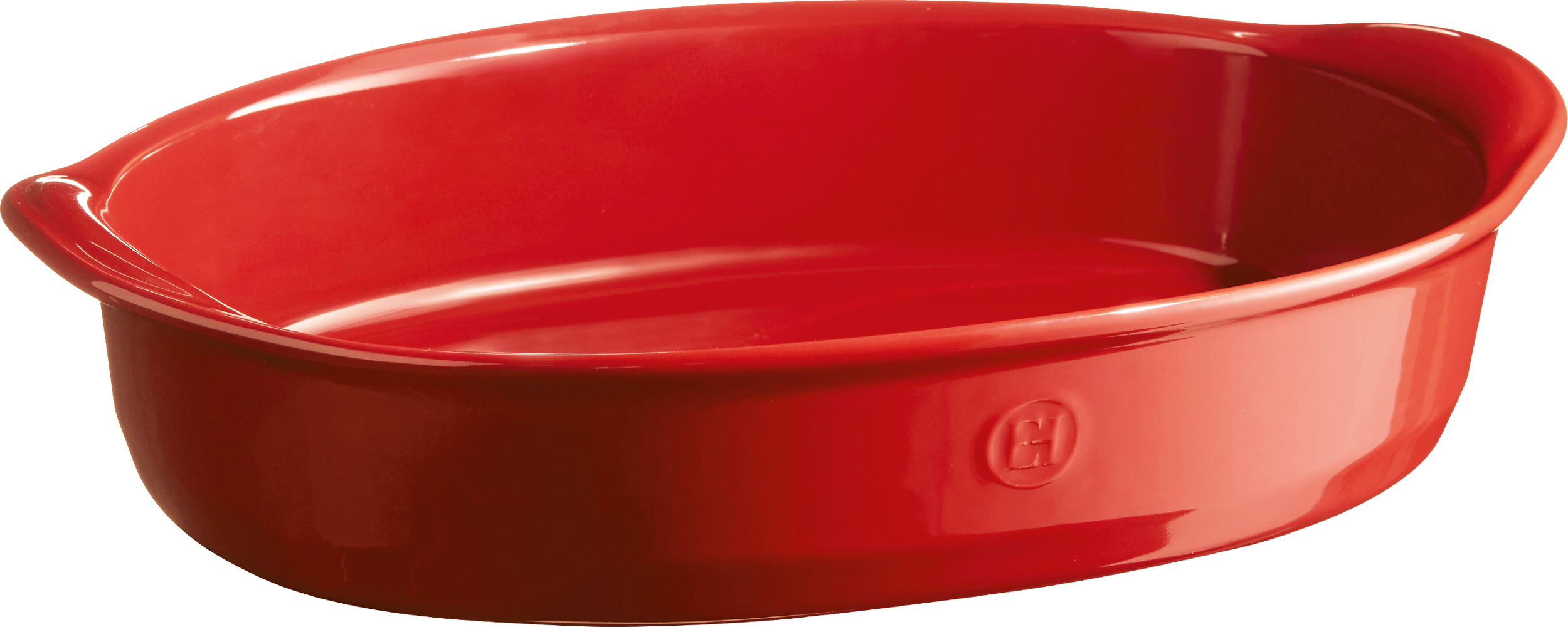 Emile Henry Auflaufform oval, 26 x 41 cm, rot