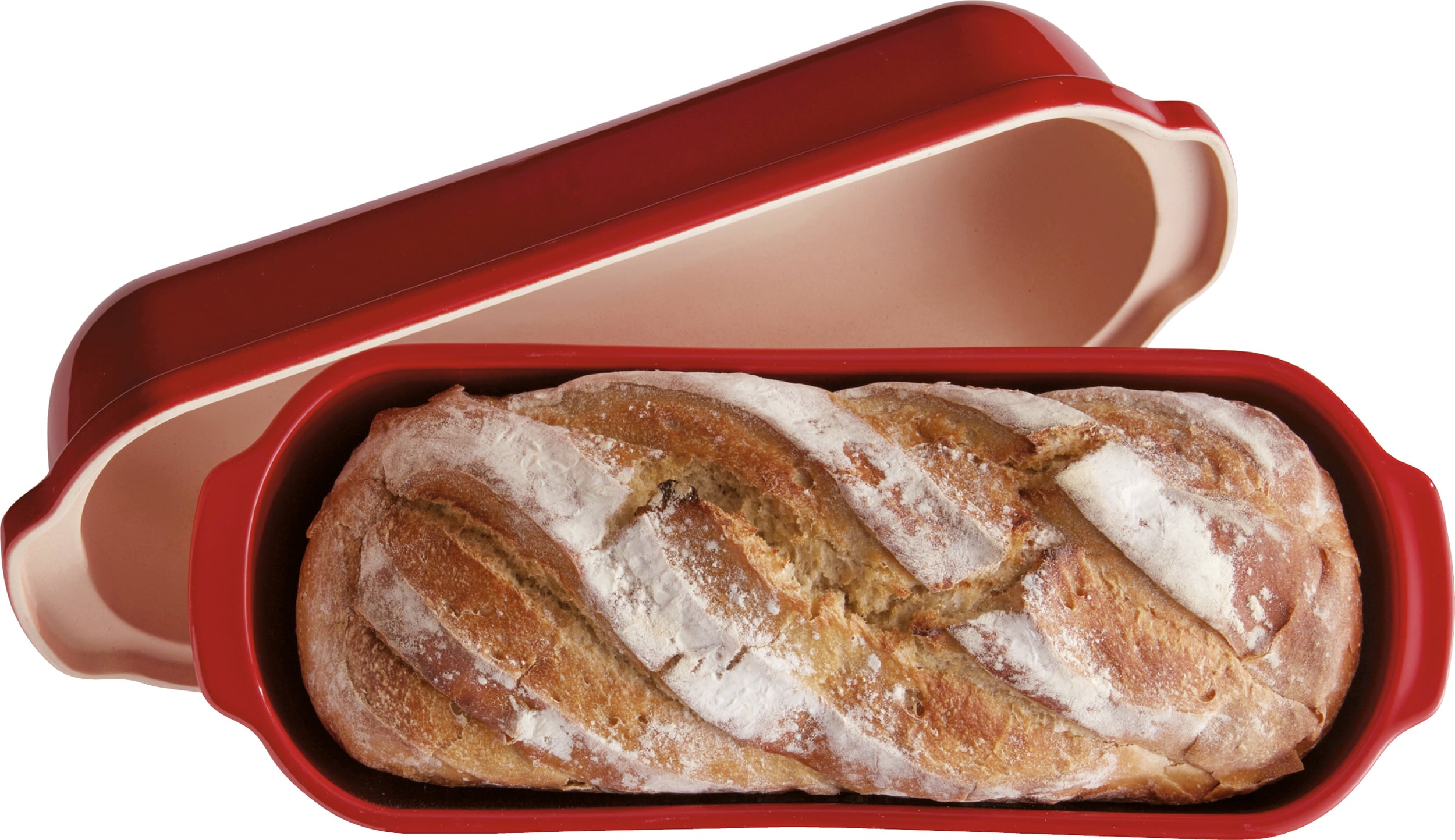 Emile Henry Brotbackform 4,5 L, rot