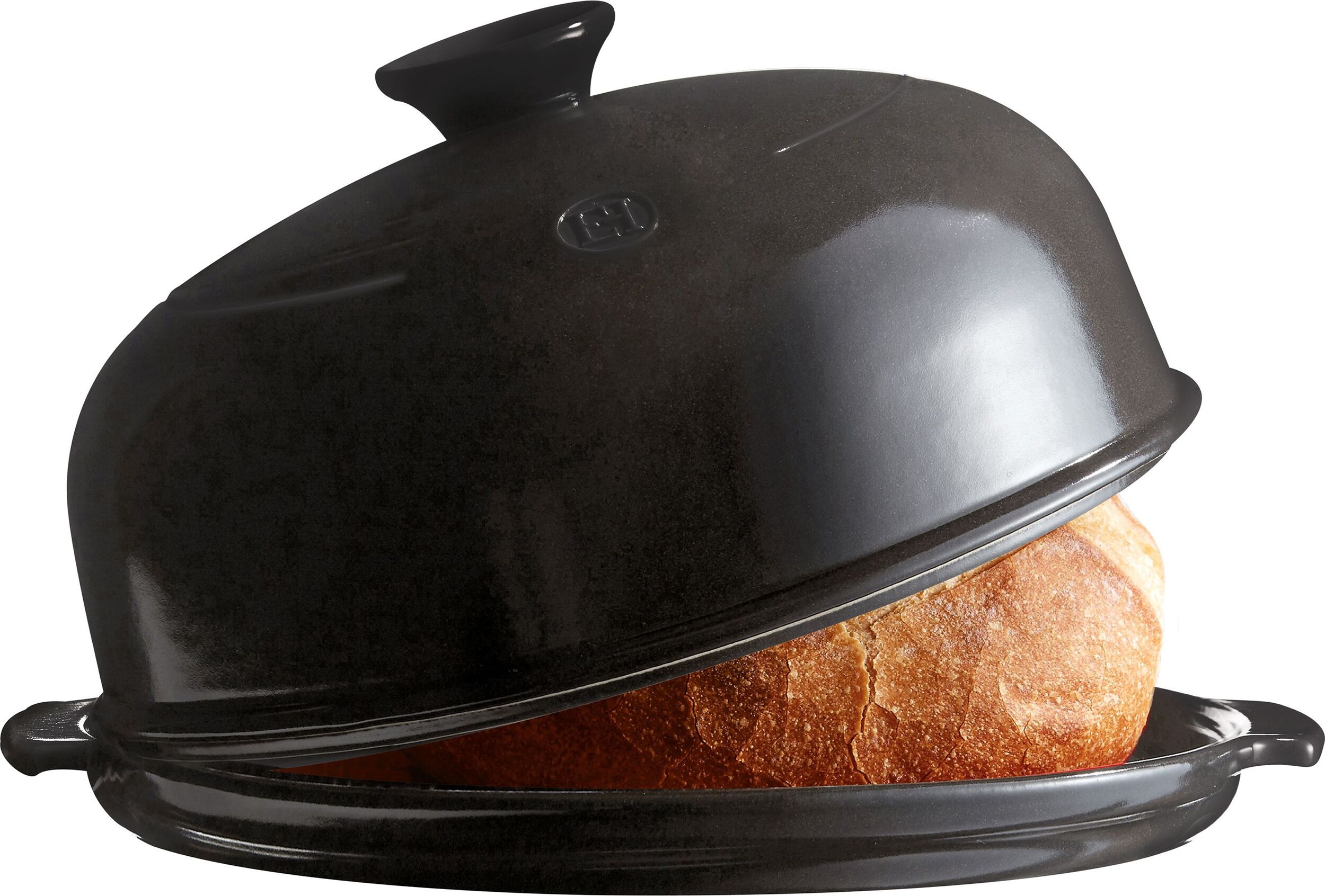 Brotbackformen Emile Henry Brotbackform Rund, 2, 5 L, Schwarz