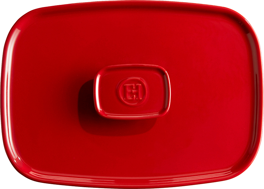Emile Henry Couvercle pour plat à four, 23,5 x 36,5 cm, rouge