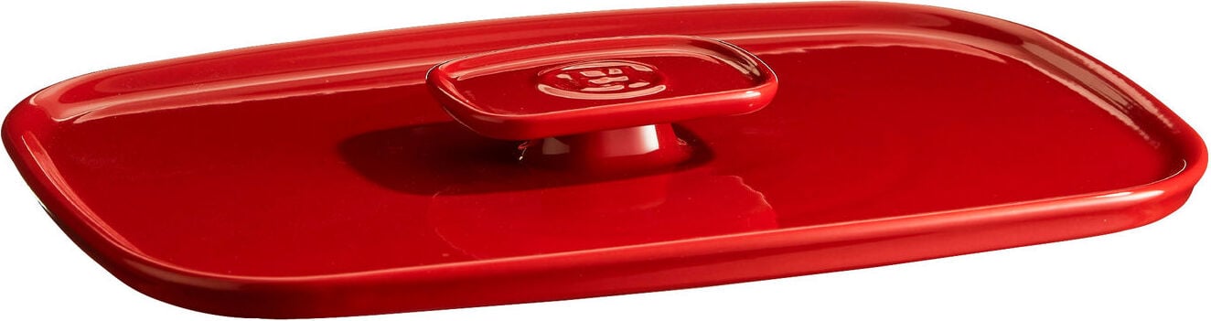 Emile Henry Deckel für Auflaufform, 23,5 x 36,5 cm, rot