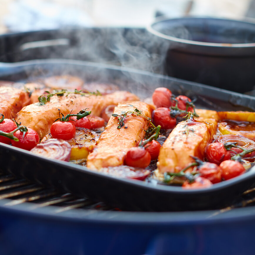 Emile Henry grillfad 2,4 l, sort