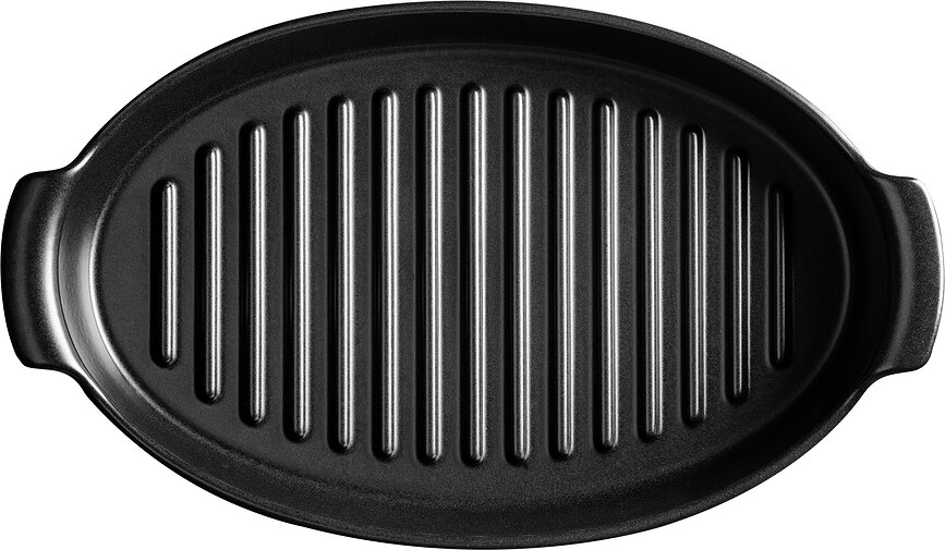Emile Henry grillform 2,4 l, svart