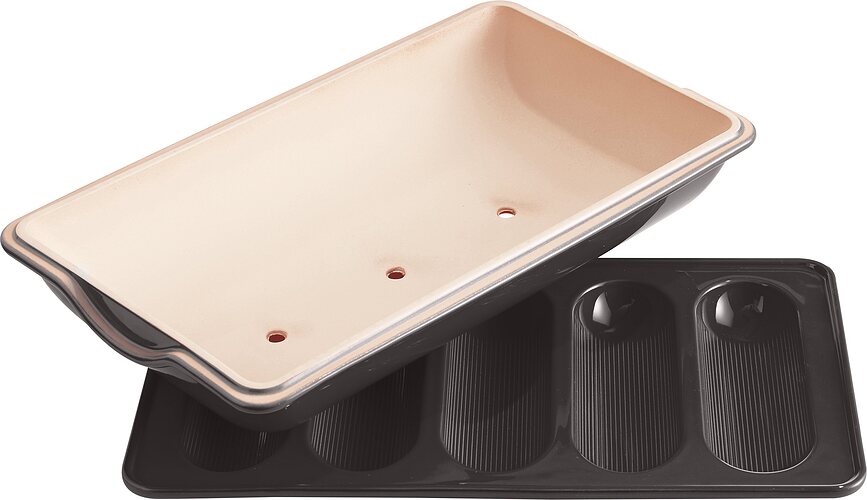 Emile Henry Kalup za mini baguette crni