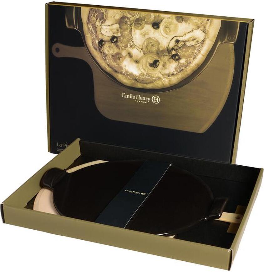 Emile Henry Kamen za Pizzu s drvenom lopaticom 2 kom.