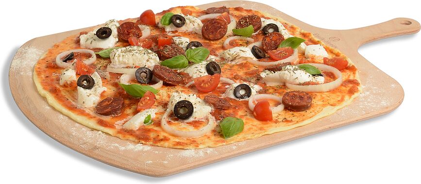 Emile Henry Kamen za Pizzu s drvenom lopaticom 2 kom.