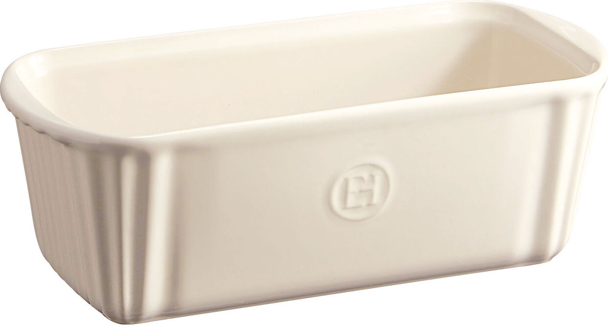 Emile Henry Kastenform 11 x 24 cm, cremefarben