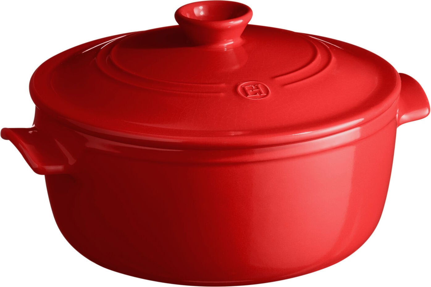 Emile Henry Kochtopf 4 l, rot, Keramik