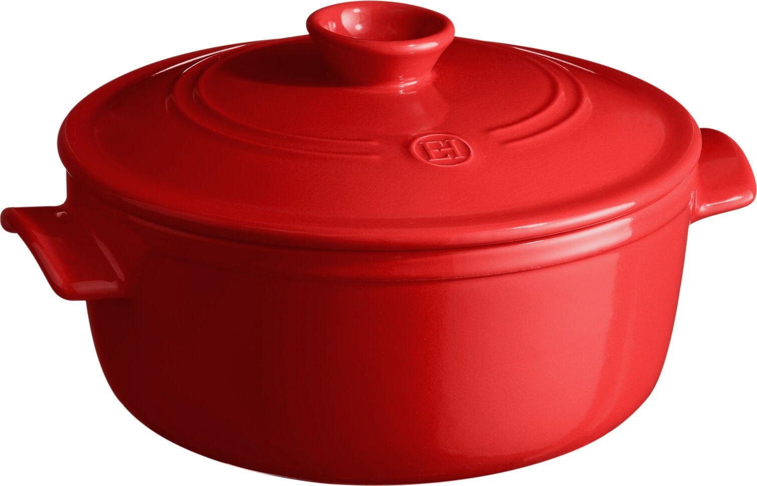 Emile Henry Kochtopf 5 l, rot, Keramik